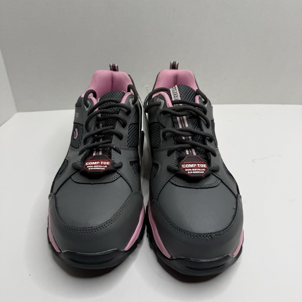Skechers Work DLites SR Tottle Comp Toe Slip Resistant Shoes Womens 9 76528/GYPK - Picture 5 of 9